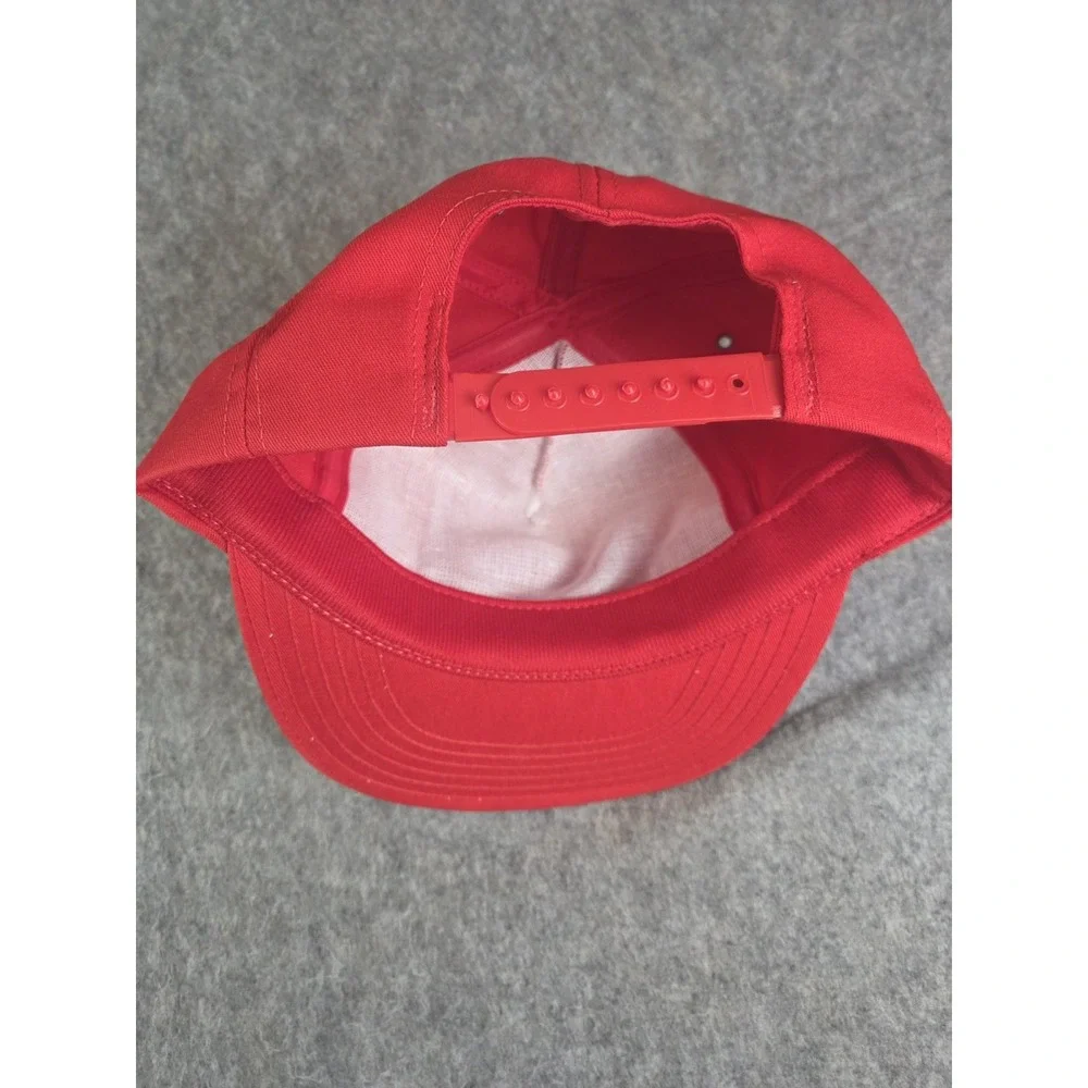 Vintage GMC Patch Red SnapBack Hat Made In USA